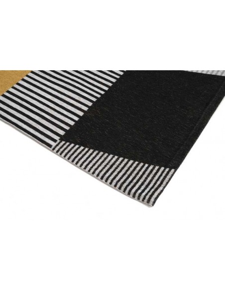 Tappeto moderno lavabile in lavatrice Metropolis Yellow, collezione Magic Home, Carpet Decor - Turchia, 77% poliestere 23% coton