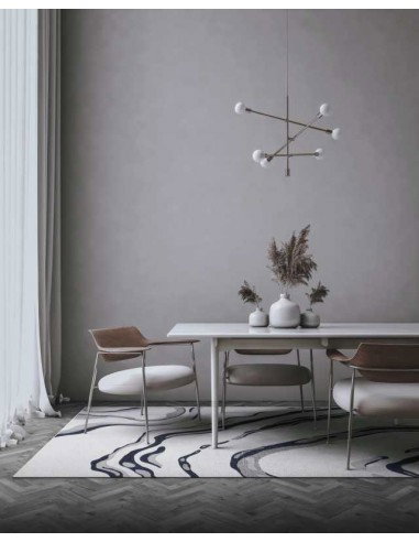 Tappeto moderno lavabile in lavatrice Orion Blue della collezione Magic Home - Carpet Decor