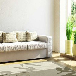 Tappeto moderno Foglie Natalia Pepe (-35%) cream cm.200x300 di SITAP