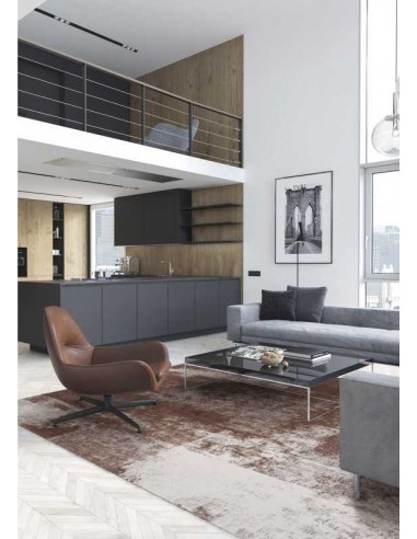 Tappeto moderno lavabile in lavatrice Rust Grey della collezione Magic Home - Carpet Decor