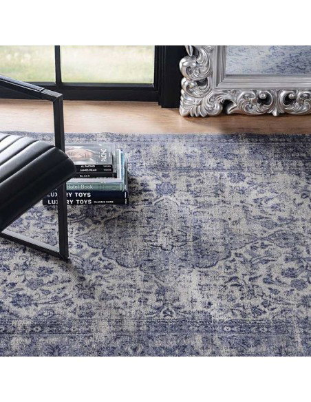 Tappeto moderno lavabile in lavatrice Sedef Sky Blue della collezione Magic Home - Carpet Decor