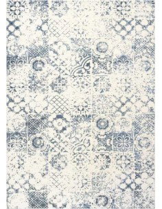 Tappeto moderno lavabile in lavatrice Siena Ivory Blue della collezione Magic Home - Carpet Decor