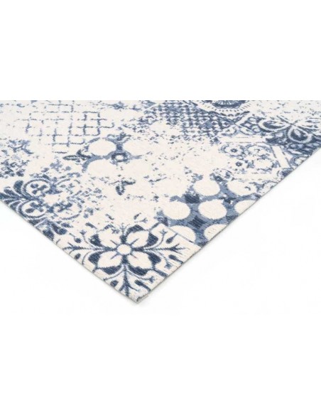 Tappeto moderno lavabile in lavatrice Siena Ivory Blue della collezione Magic Home - Carpet Decor