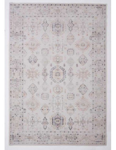 Tappeto moderno Aman Beige collezione Magic Home Print Carpet Decor 160x230 200x300 100% poliestere Turchia