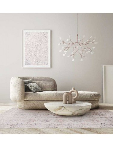 Tappeto moderno Aman Beige collezione Magic Home Print Carpet Decor 160x230 200x300 100% poliestere Turchia