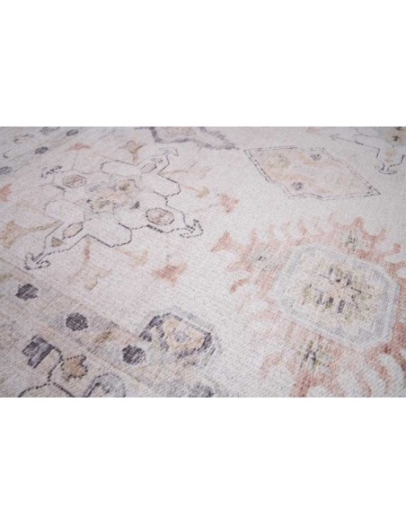 Tappeto moderno Aman Beige collezione Magic Home Print Carpet Decor 160x230 200x300 100% poliestere Turchia