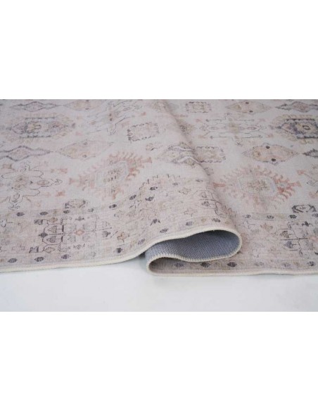 Tappeto moderno Aman Beige collezione Magic Home Print Carpet Decor 160x230 200x300 100% poliestere Turchia