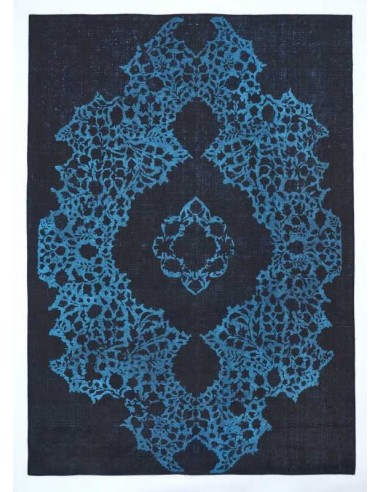 Tappeto moderno Ornament Blue della collezione Magic Home Print di Carpet Decor, provenienza Turchia. Dimensioni disponibili 160