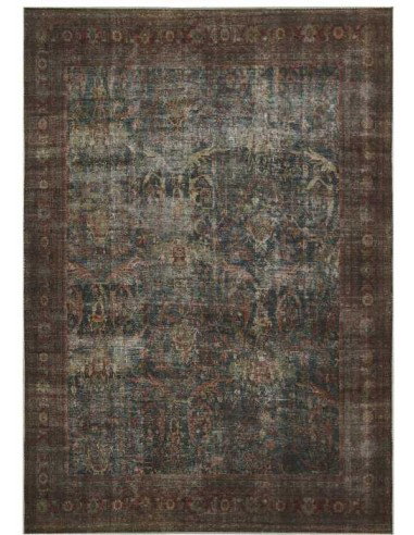 Tappeto moderno Petra Wine della collezione Magic Home Print, Carpet Decor. Provenienza Turchia, 100% poliestere, lavorazione ja