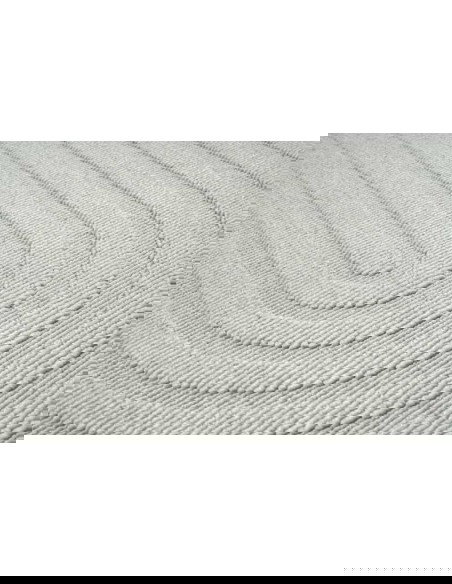 Tappeto moderno Acores Grey, collezione Outdoor Indoor, resistente alle intemperie, 100% polipropilene, made in Belgio.