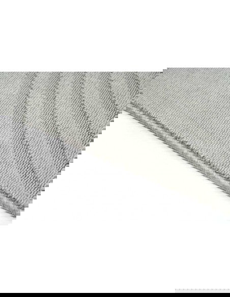 Tappeto moderno Acores Grey, collezione Outdoor Indoor, resistente alle intemperie, 100% polipropilene, made in Belgio.