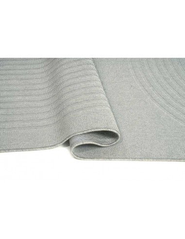 Tappeto moderno Acores Grey, collezione Outdoor Indoor, resistente alle intemperie, 100% polipropilene, made in Belgio.