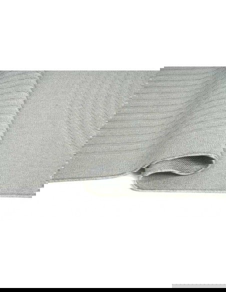 Tappeto moderno Acores Grey, collezione Outdoor Indoor, resistente alle intemperie, 100% polipropilene, made in Belgio.