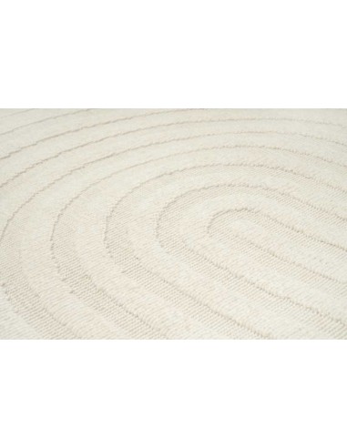 Tappeto moderno Acores White, collezione Outdoor Indoor, resistente alle intemperie, 100% polipropilene, made in Belgio.