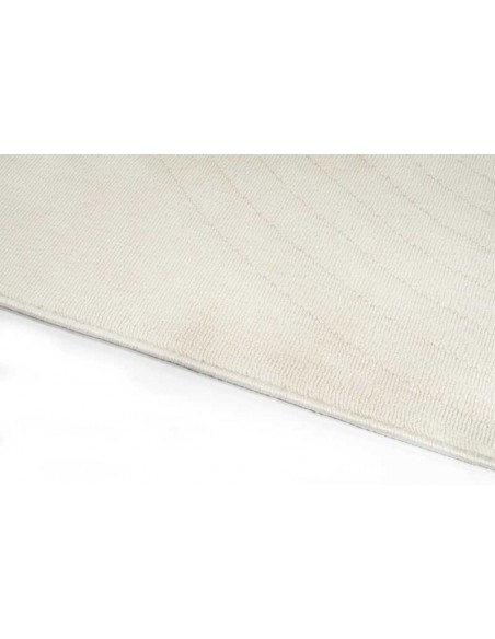 Tappeto moderno Acores White, collezione Outdoor Indoor, resistente alle intemperie, 100% polipropilene, made in Belgio.