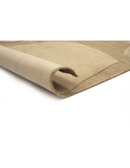 Tappeto moderno Lugares Brown, collezione Outdoor Indoor, resistente alle intemperie, 100% polipropilene, made in Belgio.