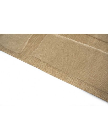Tappeto moderno Lugares Brown, collezione Outdoor Indoor, resistente alle intemperie, 100% polipropilene, made in Belgio.