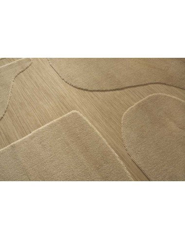 Tappeto moderno Lugares Brown, collezione Outdoor Indoor, resistente alle intemperie, 100% polipropilene, made in Belgio.