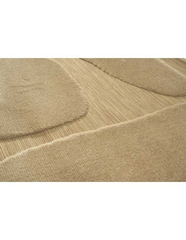 Tappeto moderno Lugares Brown, collezione Outdoor Indoor, resistente alle intemperie, 100% polipropilene, made in Belgio.
