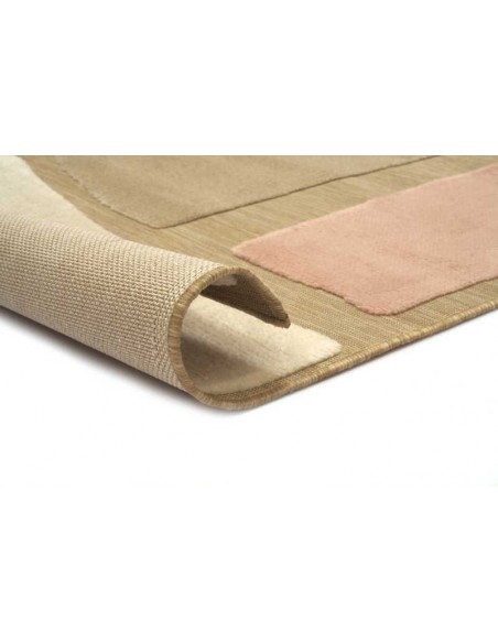 Tappeto moderno Lugares Pink, collezione Outdoor Indoor, resistente alle intemperie, 100% polipropilene, made in Belgio.