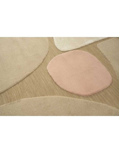 Tappeto moderno Lugares Pink, collezione Outdoor Indoor, resistente alle intemperie, 100% polipropilene, made in Belgio.