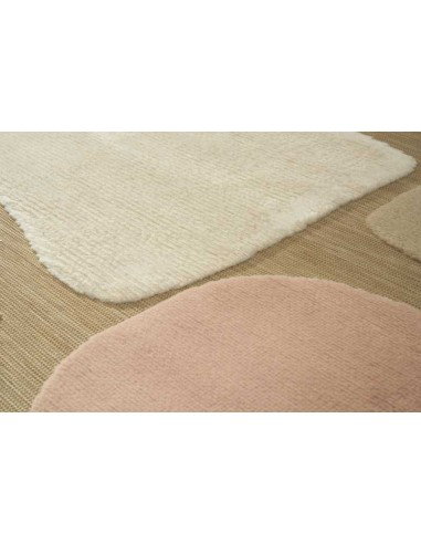 Tappeto moderno Lugares Pink, collezione Outdoor Indoor, resistente alle intemperie, 100% polipropilene, made in Belgio.