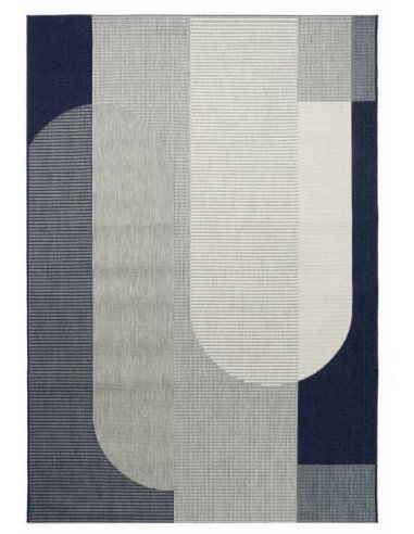 Tappeto moderno Madera, collezione Outdoor Indoor, resistente alle intemperie, 100% polipropilene, ideale per interni ed esterni