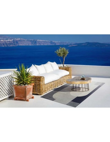 Tappeto moderno Madera, collezione Outdoor Indoor, resistente alle intemperie, 100% polipropilene, ideale per interni ed esterni