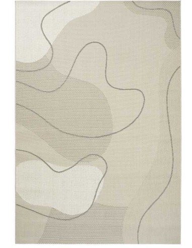 Tappeto moderno Musa, collezione Outdoor Indoor, resistente alle intemperie, 100% polipropilene, perfetto per interni ed esterni