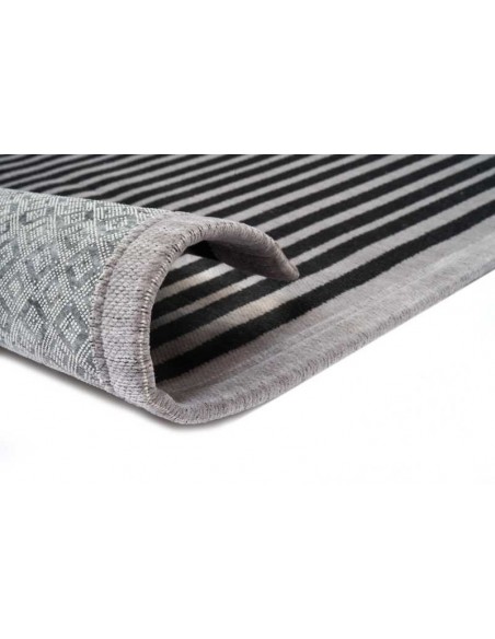 Tappeto moderno lavabile in lavatrice Aruba Grey della collezione Unique di Carpet Decor - Turchia - 24% cotone riciclato 4% RPE