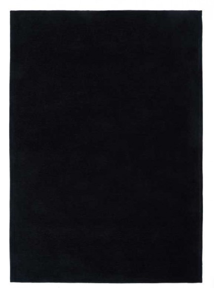 Tappeto moderno lavabile in lavatrice Basic Black collezione Unique Carpet Decor 160x230 200x300 cm 24% cotone riciclato 4% RPET