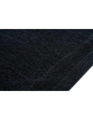 Tappeto moderno lavabile in lavatrice Basic Black collezione Unique Carpet Decor 160x230 200x300 cm 24% cotone riciclato 4% RPET
