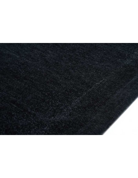 Tappeto moderno lavabile in lavatrice Basic Black collezione Unique Carpet Decor 160x230 200x300 cm 24% cotone riciclato 4% RPET