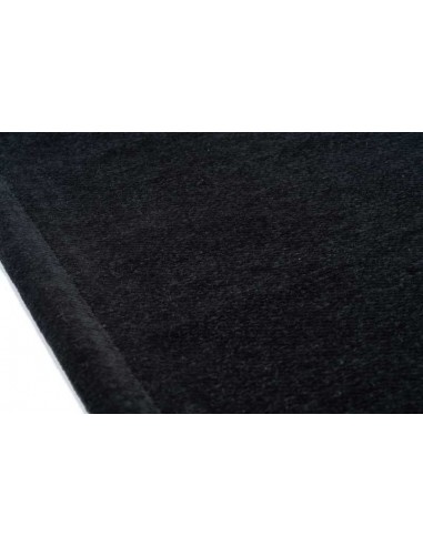 Tappeto moderno lavabile in lavatrice Basic Black collezione Unique Carpet Decor 160x230 200x300 cm 24% cotone riciclato 4% RPET