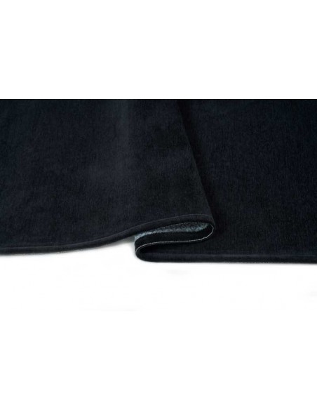 Tappeto moderno lavabile in lavatrice Basic Black collezione Unique Carpet Decor 160x230 200x300 cm 24% cotone riciclato 4% RPET