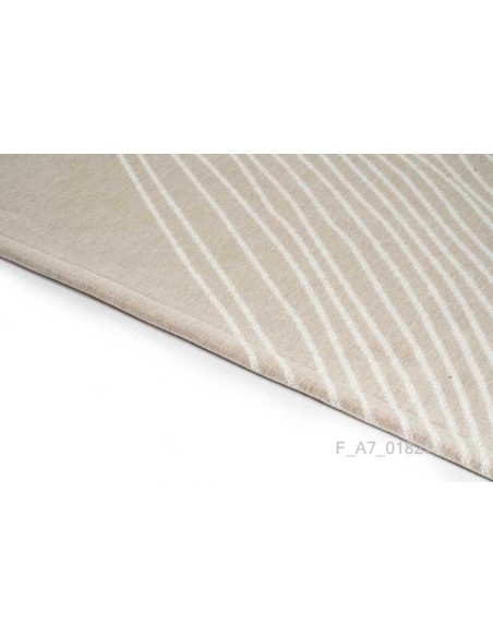 Tappeto moderno lavabile in lavatrice Etna Beige, collezione Unique, Carpet Decor - Turchia, 24% cotone riciclato 4% RPET 72% PE
