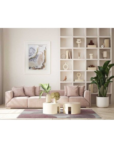 Tappeto moderno lavabile in lavatrice Lila Rosa collezione Unique Carpet Decor 160x230 200x300 cm 20% cotone riciclato 3% RPET 7