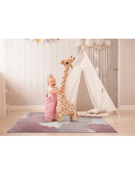 Tappeto moderno lavabile in lavatrice Lila Rosa collezione Unique Carpet Decor 160x230 200x300 cm 20% cotone riciclato 3% RPET 7