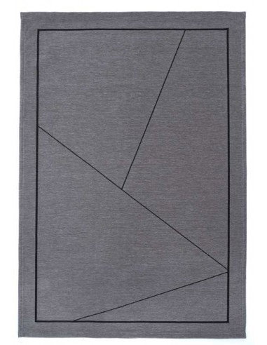 Tappeto moderno lavabile in lavatrice Linea Grey collezione Unique Carpet Decor 160x230 200x300 cm 24% cotone riciclato 4% RPET 