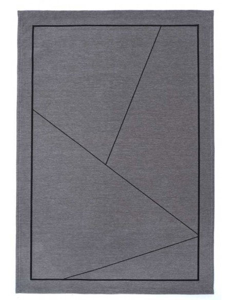 Tappeto moderno lavabile in lavatrice Linea Grey collezione Unique Carpet Decor 160x230 200x300 cm 24% cotone riciclato 4% RPET 