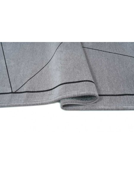 Tappeto moderno lavabile in lavatrice Linea Grey collezione Unique Carpet Decor 160x230 200x300 cm 24% cotone riciclato 4% RPET 