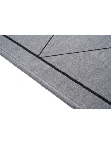 Tappeto moderno lavabile in lavatrice Linea Grey collezione Unique Carpet Decor 160x230 200x300 cm 24% cotone riciclato 4% RPET 