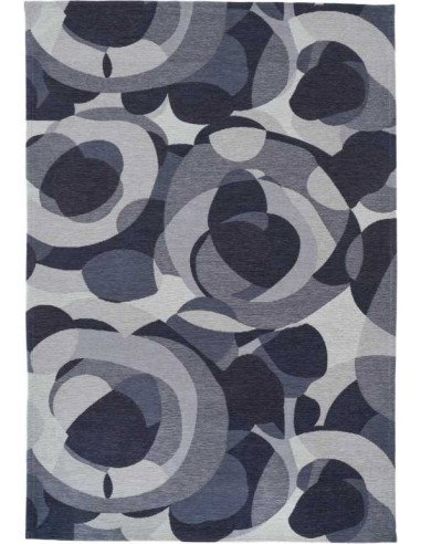 Tappeto moderno lavabile in lavatrice Mare Blue collezione Unique Carpet Decor 160x230 200x300 cm spessore 0,8 cm materiale coto