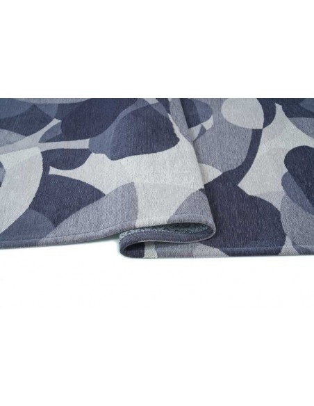 Tappeto moderno lavabile in lavatrice Mare Blue collezione Unique Carpet Decor 160x230 200x300 cm spessore 0,8 cm materiale coto