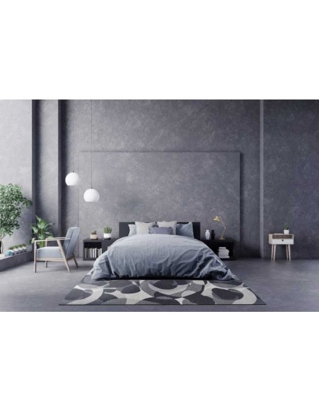Tappeto moderno lavabile in lavatrice Mare Blue collezione Unique Carpet Decor 160x230 200x300 cm spessore 0,8 cm materiale coto