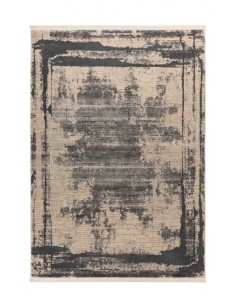 Tappeto moderno grigio versatile, elegante, resistente, di alta qualità.