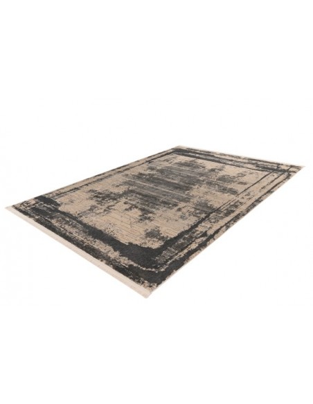 Tappeto moderno grigio con design contemporaneo e praticità quotidiana.