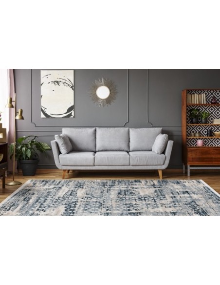 Tappeto moderno blu con design elegante e funzionale dalla Turchia.