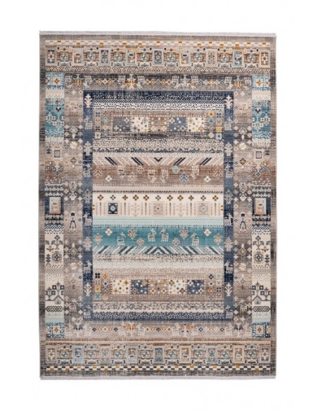 Tappeto moderno Anouk 525 Marrone Blu, elegante e versatile.