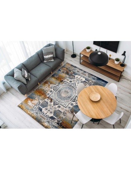 Tappeto moderno Anouk 925 Multi Blu, elegante e resistente.